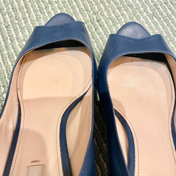 Final Price !Prada blue peep toe pump heel shoes. - Picture 7 of 16